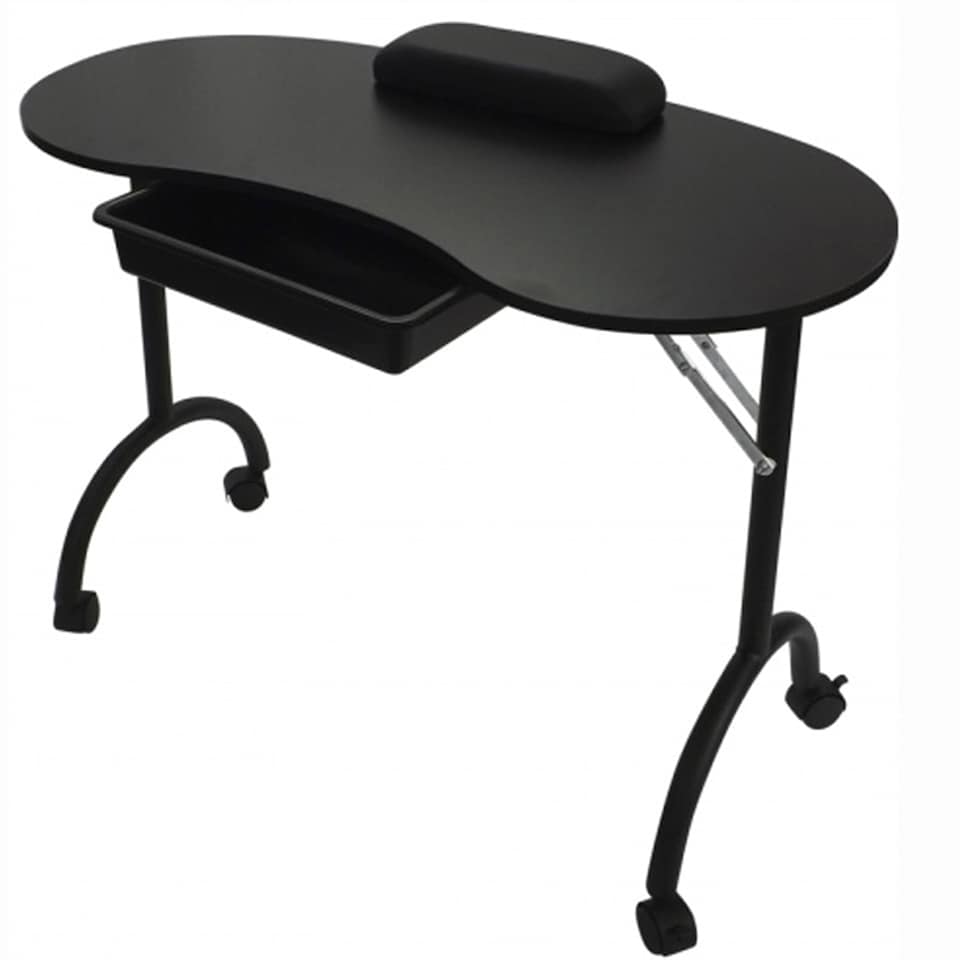 image 1 of VENUS Manicure Table Foldable & Portable with Accessories - Black | Black