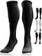 image 1 of aZengear Compression Socks, Anti DVT Knee-High, Swollen Legs, Varicose Veins, Shin Splints Calf Pressure Support (Black, L/XL)