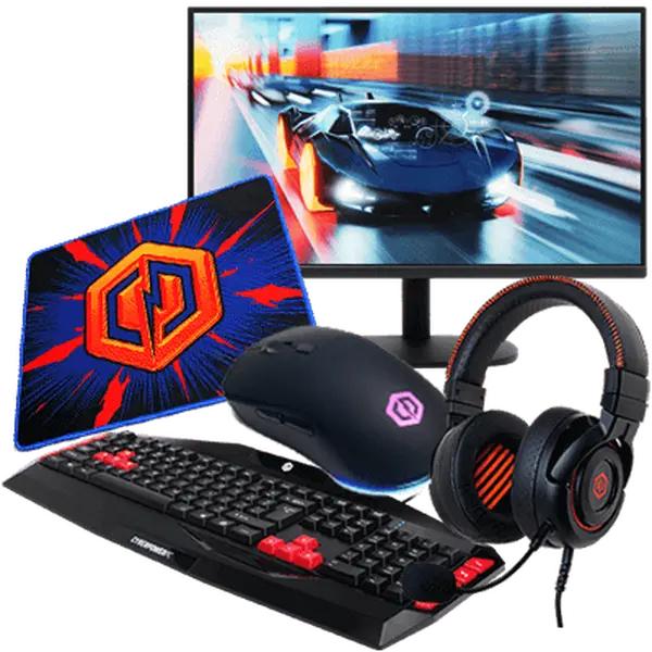 CyberPowerPC Gaming Enthusiast Accessories Bundle (Includes 1080P Monitor + Headset + Keyboard + Mouse + Mouse Pad)