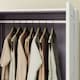 image 8 of HOMCOM Wardrobe for Bedroom, Double Wardrobe with Hanging Rail, White