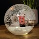 image 1 of 15cm Festive Christmas LED Crackle Effect Glass Winter Scene Ball