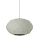 image 2 of Interiors by Premier Large White Geometric Pendant Light, Modern Ceiling Light With White Steel Shade, Durable Decorative Lighting