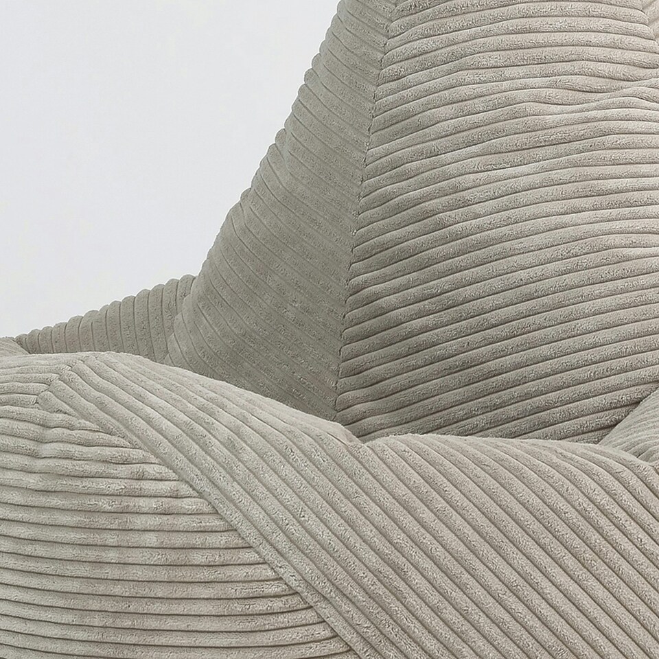 image 1 of icon Dalton Kids Beanbag Corduroy Natural Beige Set of 2 Cream