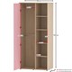 image 9 of Junior Vida Neptune 4 Piece Bedroom Set, Pink & Oak (Desk, Bedside Table, Drawer Chest, Wardrobe) | Pink | Pink | L | 4