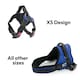 image 9 of KCT Extra Small Blue Padded Dog Harness Blue | XS