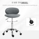 image 9 of HOMCOM Office Chair Beauty Salon Rolling Technician Stool Chair Grey