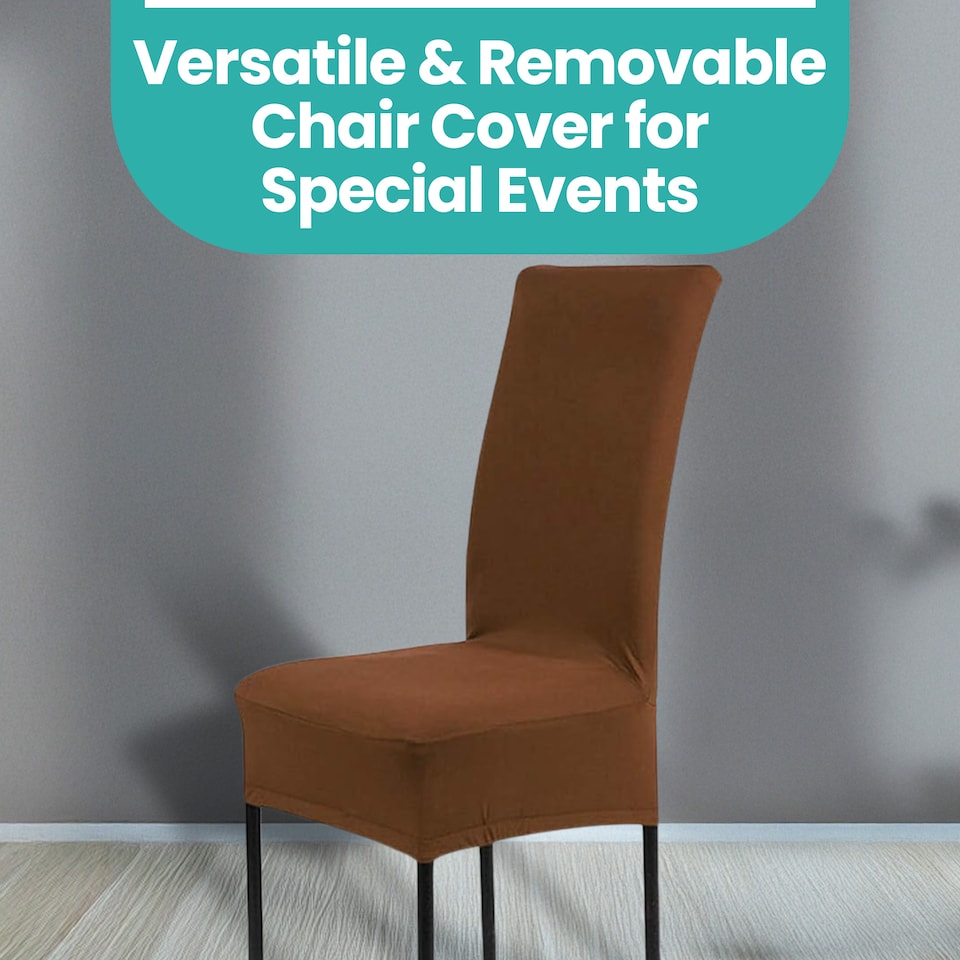 image 1 of High-Back Chair Covers Spandex Stretch, Chair Protective Slipcover