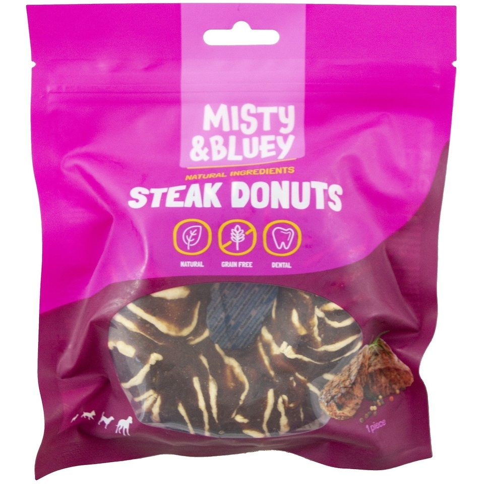 Misty Misty Bluey Donut Adult Dry Dog Food pet food packaging