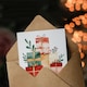 image 3 of Presents Gifts Stack Red Green Pink Blank For Him Or Her Art Xmas Festive Christmas Card