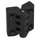image 2 of 4 Pack Black Polyamide Hinge Reinforced Plastic 39x39mm Italian Made Industrial Black