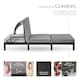 image 3 of Sun Lounger Sofia with 6-step Adjustable Backrest, Thick Padding and UV-resistant Polyrattan | Black | black | 1