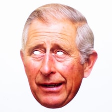 King Charles Cardboard Face Mask