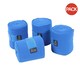 image 2 of Shires Fleece Horse Bandages (Pack of 4) - Royal Blue - 11cm x 3m