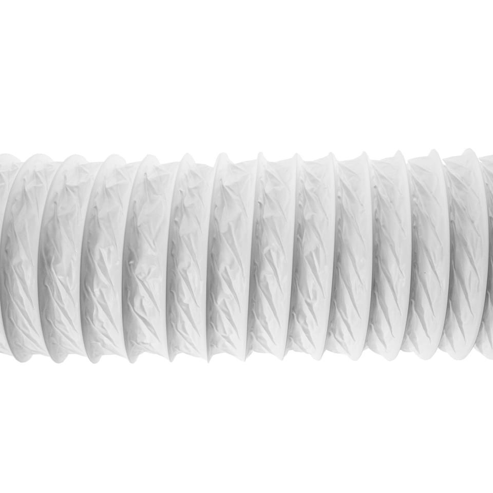 image 1 of SPARES2GO Universal Vent Hose for Air Conditioner Conditioning 3m 5" Extension Pipe White