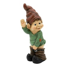 GardenKraft 11039 Naughty Gnome Garden Statue