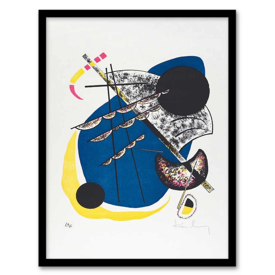 image 1 of Wassily Kandinsky Framed Wall Art Small Worlds II Abstract Painting Home Décor