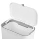 image 4 of Dihl White 9L Hanging Trash Bin with Lid White
