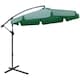 image 1 of Outsunny 2.7m Garden Cantilever Banana Parasol with Crank, Green