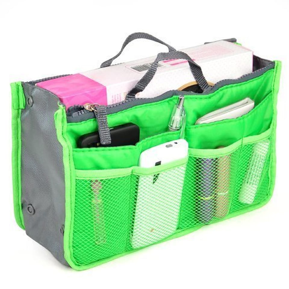 Professional Cosmetics Travel Pouch Bag Large Capacity Makeup Toiletry Organiser with Multiple Pockets Portable Storage Case 27 x 18.5cm