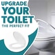 image 8 of Marco Paul White Wooden Toilet Seat 18" White
