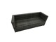 image 4 of Fimous Rattan Garden Furniture Patio Furniture Sets with Corner Sofa Square Coffee Table 3 Footstools Dark Grey Mixed