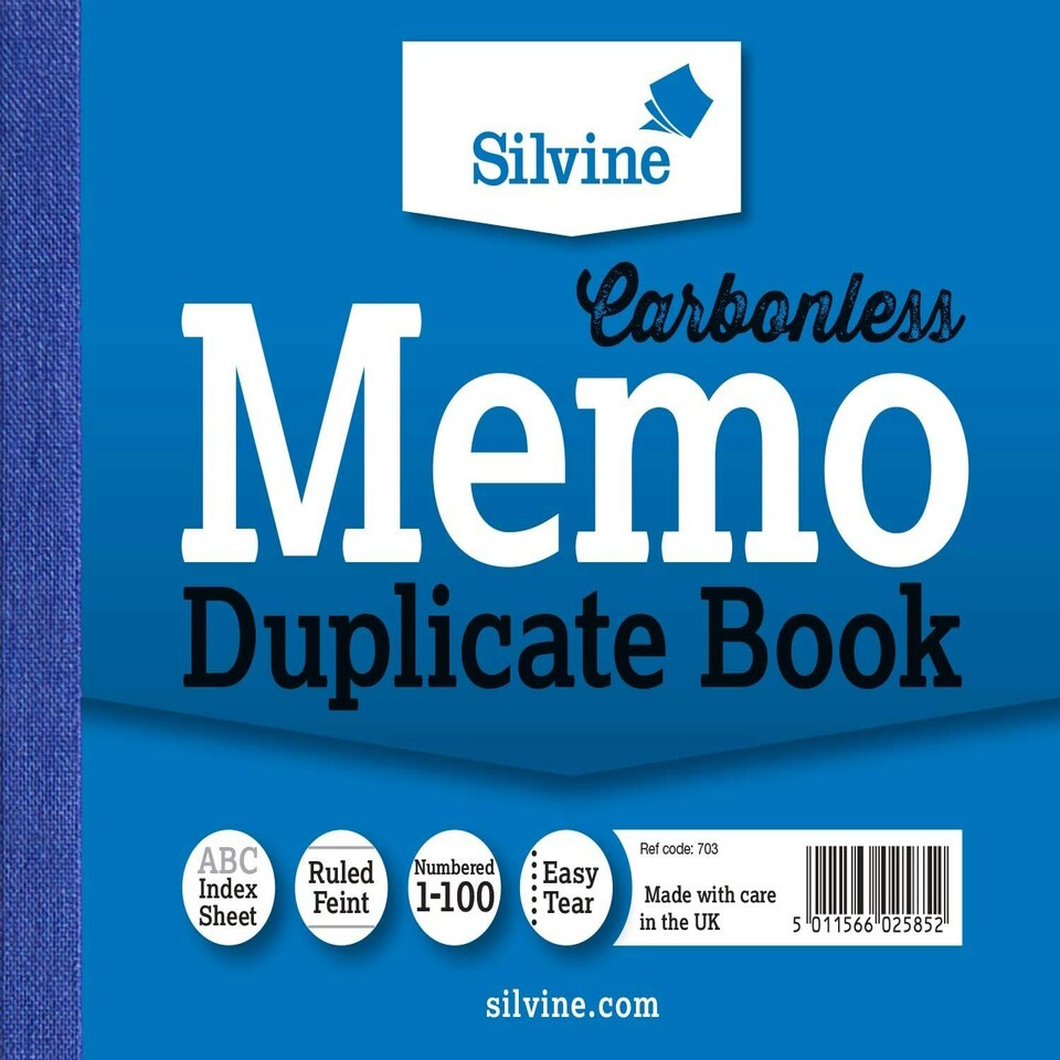 image 1 of Carbonless Duplicate Memo Book 4"x5" (102 x 127mm)