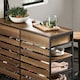 image 10 of SoBuy Industrial Kitchen Sideboard with 2 Drawers & 3 Shelves, Brown, 47.2x17.7x35.8 inches, 55.6 kg - FSB85-PF