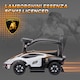 image 3 of AIYAPLAY Lamborghini 2 in 1 Baby Ride on Push Car Toddler Push Along Car, White