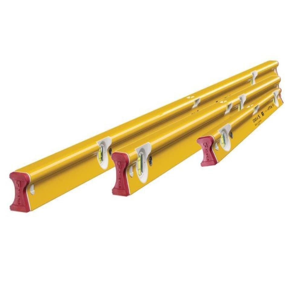 Stabila R-Type 300 Spirit Level Set  3 Piece (61 122 & 183Cm)