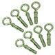image 1 of 10mm Closed Hook Eye Bolts Rawl Shield Wall Anchor Expansion Brick Stone 8pc