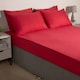 image 3 of OHS 2 x Hotel Luxury Quality Bedroom Housewife Pillowcases, 50x75cm - Red