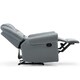 image 3 of Denver Bonded Leather Manual Recliner Stud Sofa Home Lounge Chair (Grey)