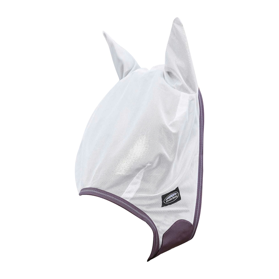 image 1 of Weatherbeeta Comfitec Essential Mesh Mask - White/Maroon/Grey - Pony