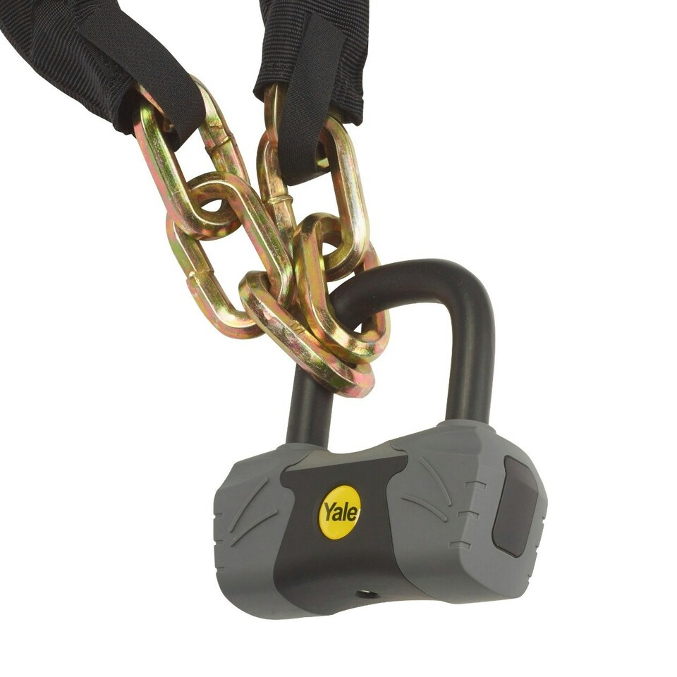 image 1 of YALE MAXIMUM SECURITY CHAIN & LOCK 1800MM SS GOLD