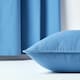 image 5 of Homescapes Cotton Plain Air Force Blue Cushion Cover - 30 x 30 cm Blue