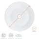 image 3 of Argon Tableware Classic White Dessert Plates - 19cm - Pack of 6 White