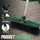 image 4 of 10" Outdoor Broom Garden Yard Brush with Metal Handle