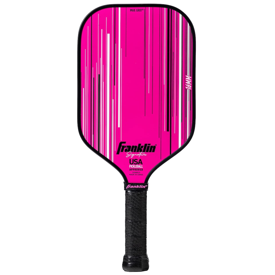 image 1 of Franklin Sports Pro Pickleball Paddle - Signature Series With Maxgrit Surface - Usapa Approved - 16mm Polypropylene Core - Pink