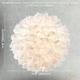 image 7 of Chic Designer 30cm Pendant Light Shade with White Fabric Folded Petals | White | White | 1