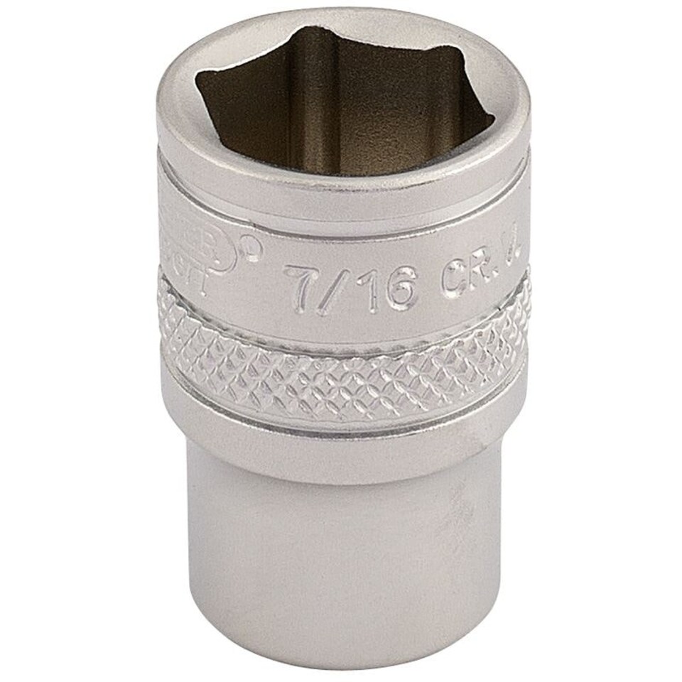 7/16" 6Pt Socket 1/4 Dr-Pckd - 16525