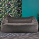image 2 of icon Cecilia Bean Bag Sofa Charcoal Grey Giant Velvet Bean Bag Chair Grey