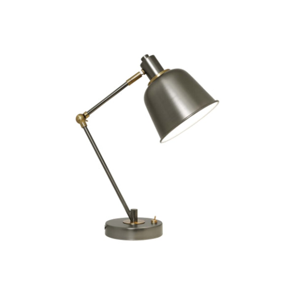 image 1 of Erik Industrial Gunmetal Desk Table Lamp