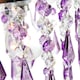image 3 of Modern Waterfall Design Pendant Shade with Clear/Purple Acrylic Drops and Beads