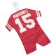 image 3 of Kansas City Chiefs Patrick Mahomes American Football Kit Car Hanger - Red - One Size