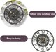 image 8 of Marco Paul 12in Grey Waterproof Garden Clock | Grey