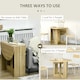 image 4 of HOMCOM Folding Dining Table Foldable Drop Leaf Dinner Table for Kitchen Oak