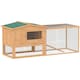 image 1 of PawHut Rabbit Hutch, Guinea Pig Hutch 2 Tier with Run for Outdoor Garden