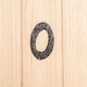 image 4 of Hammer & Tongs Rustic Iron Numeral - Number 0 - H80mm - Black
