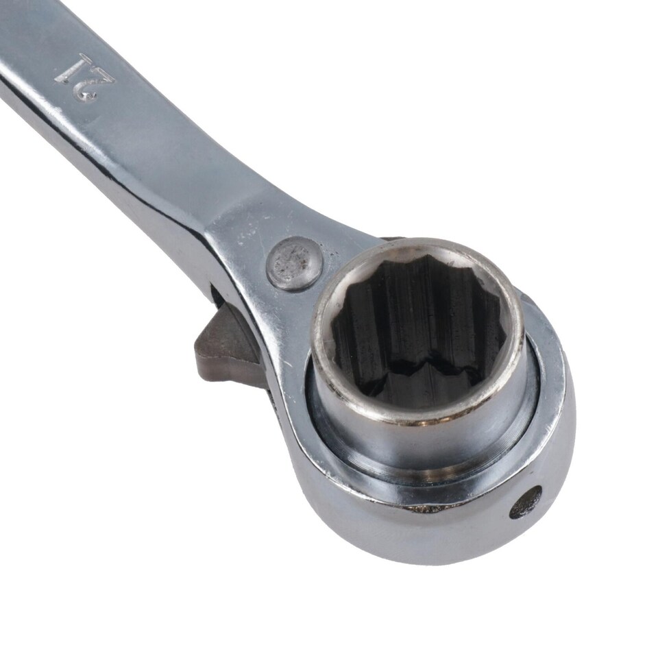image 1 of Scaffold Spanner Ratchet Podger 2 Way Bi-Hex Ratchet 19mm 21mm Scaffolders