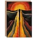 image 1 of Abstract Sunset Fire Landscape Space Him Her Birthday Art Card